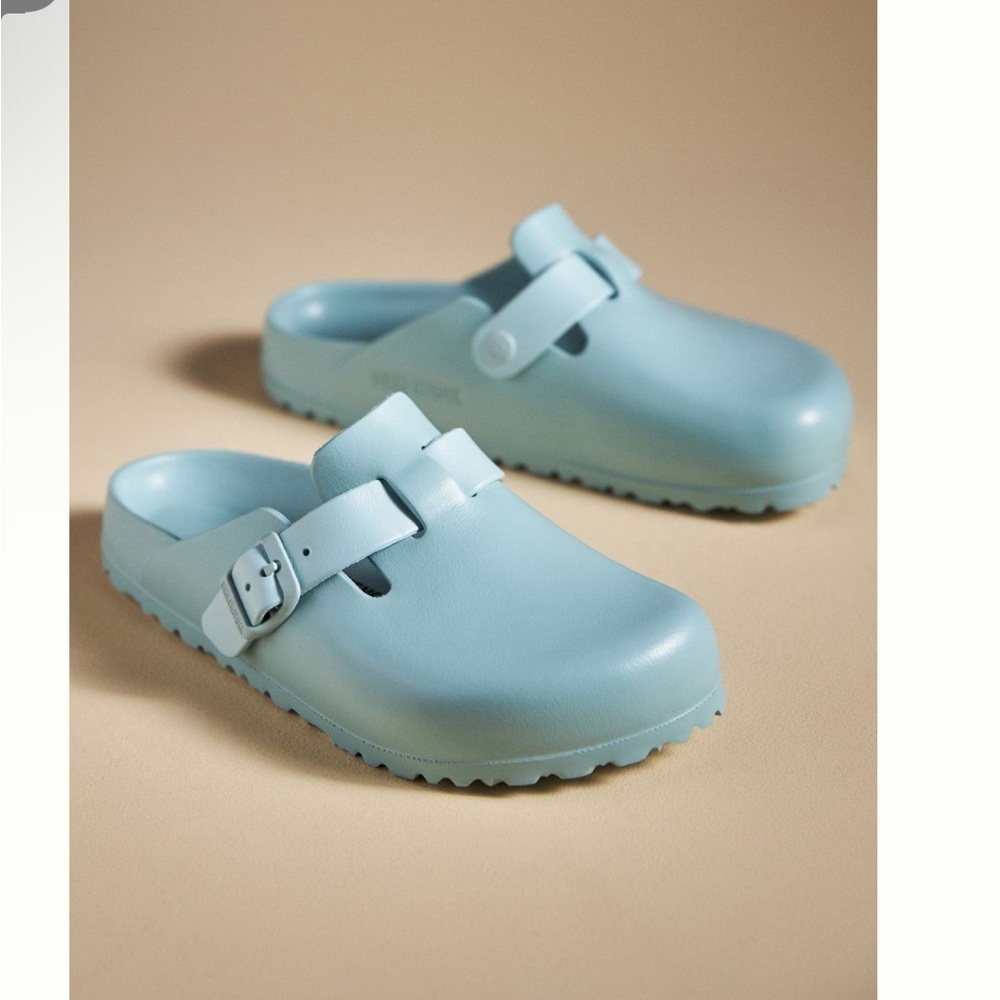 Nwt Birkenstock Eva Blue Clogs
